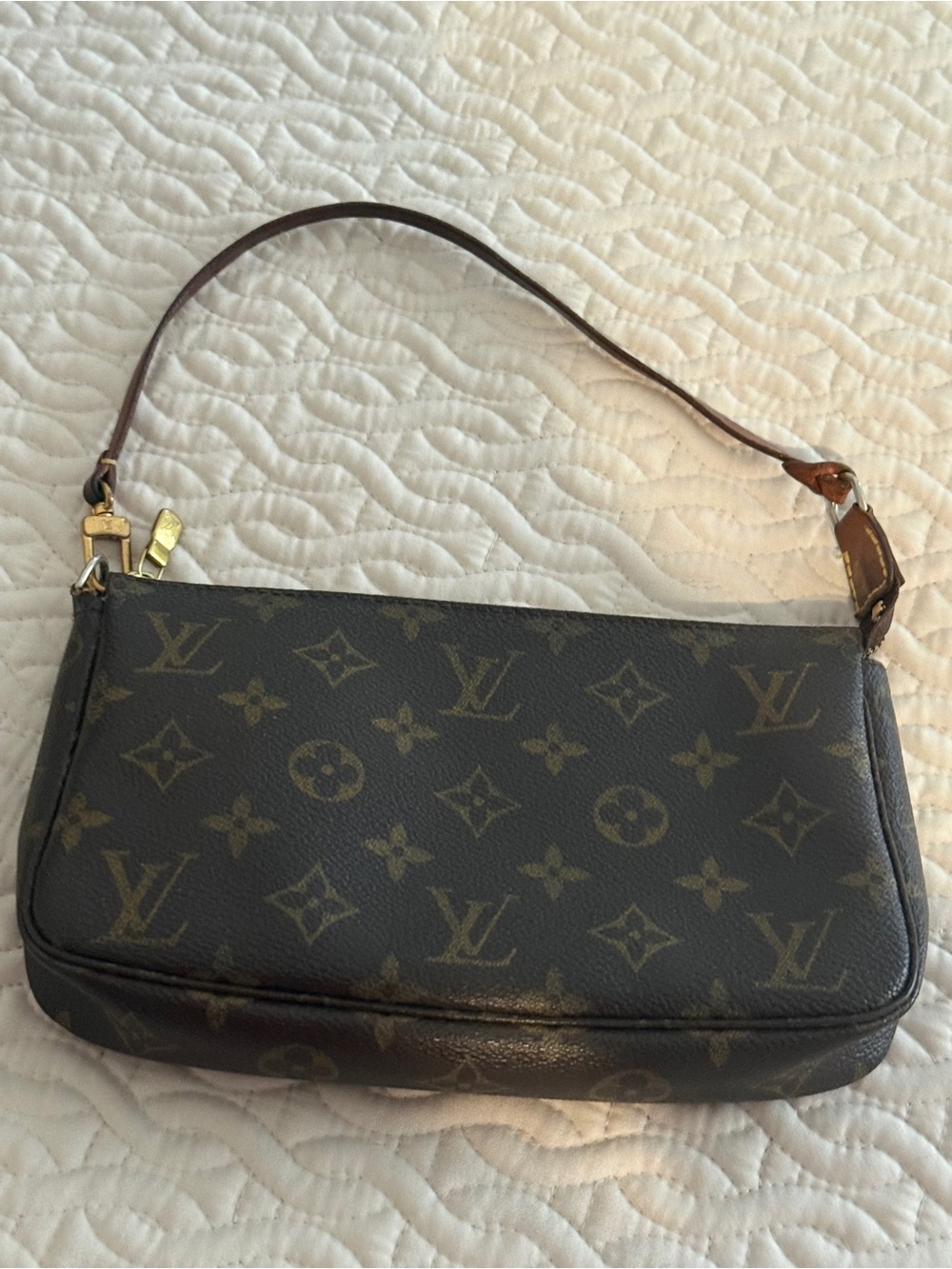 Louis Vuitton Monogram Canvas Mini Shoulder Bag in Brown with Gold Hardware - Picture 3 of 9